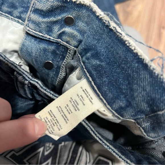 Helmut Lang Women's Reconstructed Straight Jeans - Light Blue Mix - Picture 10 of 14